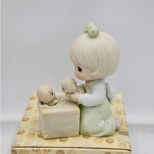 Precious Moments Figurine Always Room For One More Vintage Puppies W/Box Tags